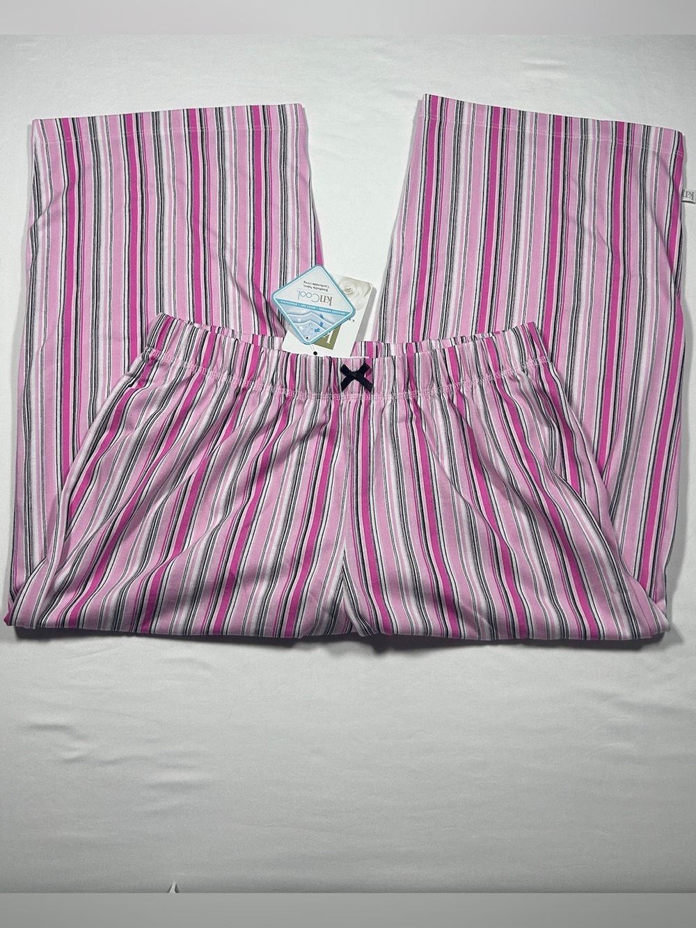 Karen Neuburger Pink & White Striped Women’s Pajama Pants